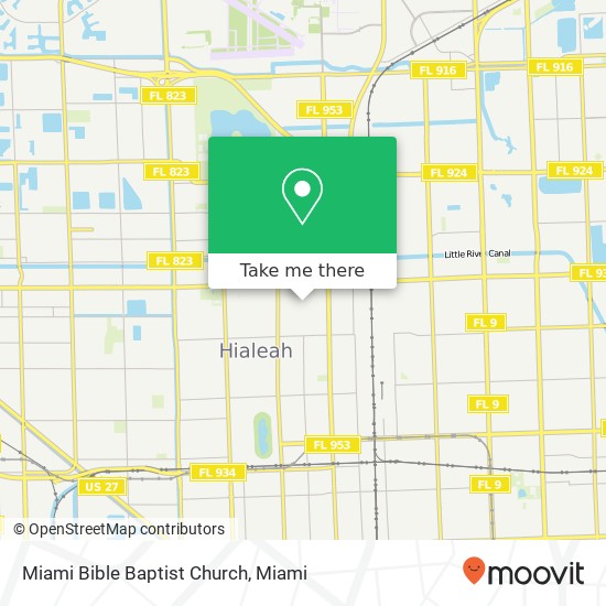 Miami Bible Baptist Church map