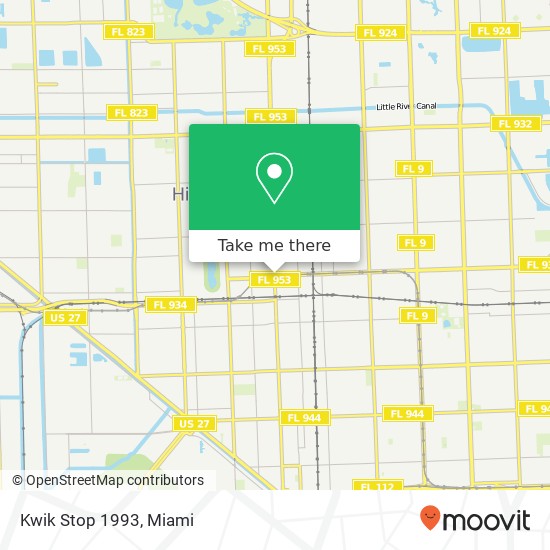 Mapa de Kwik Stop 1993