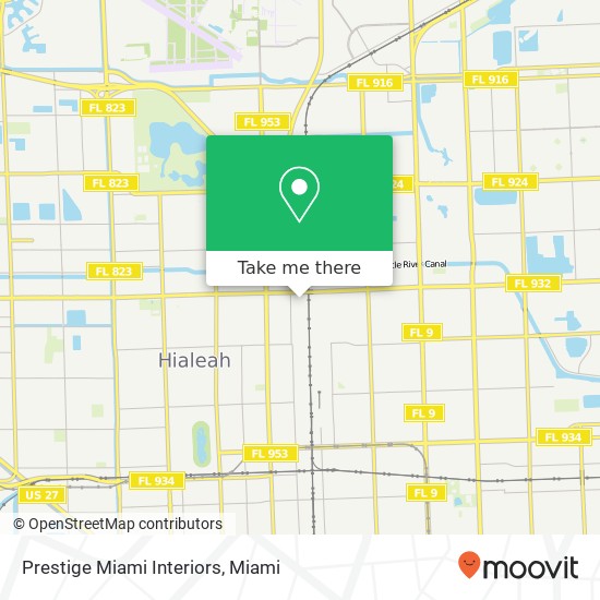 Mapa de Prestige Miami Interiors