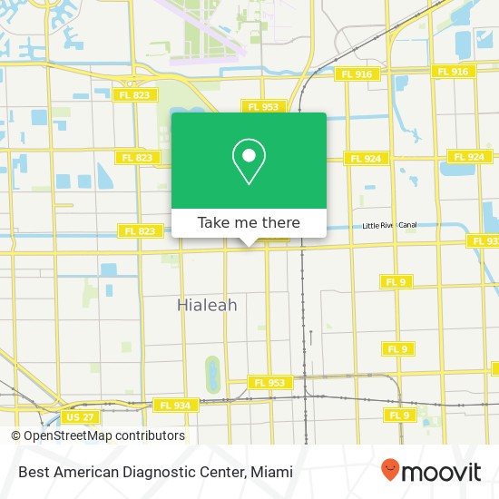 Best American Diagnostic Center map
