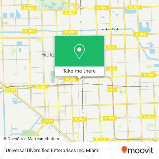 Universal Diversified Enterprises Inc map