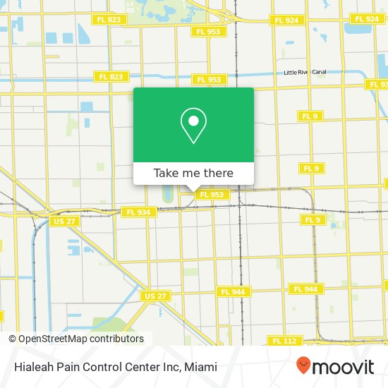 Hialeah Pain Control Center Inc map