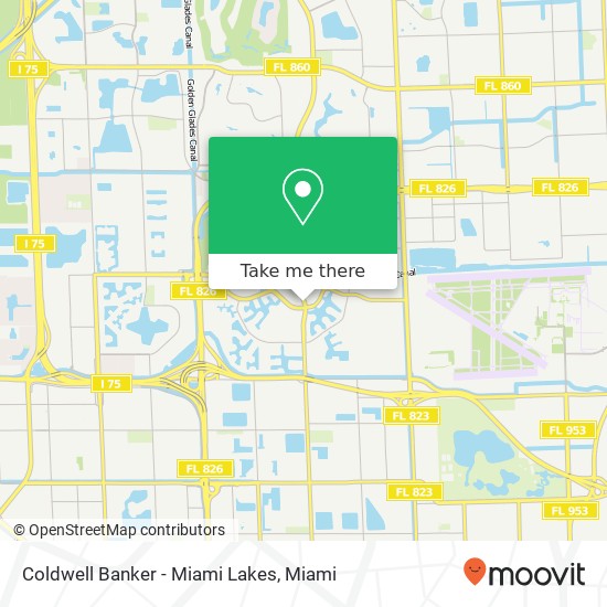 Coldwell Banker - Miami Lakes map