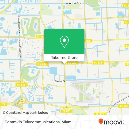 Potamkin Telecommunications map