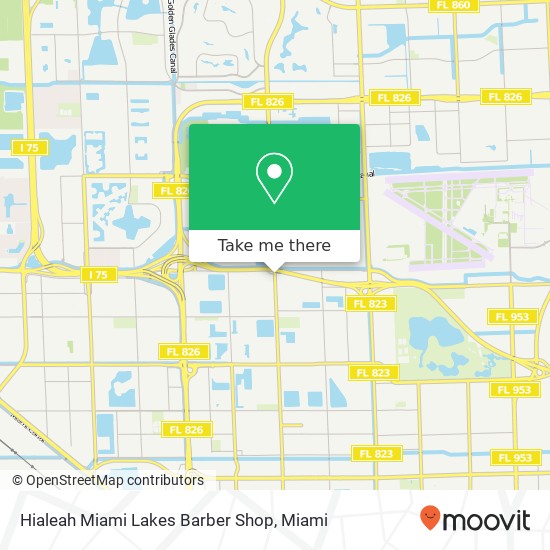 Hialeah Miami Lakes Barber Shop map