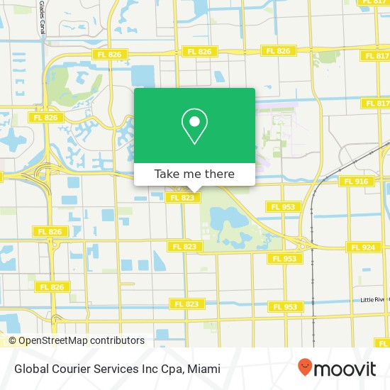 Global Courier Services Inc Cpa map