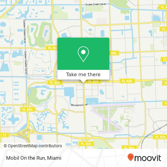 Mobil On the Run map