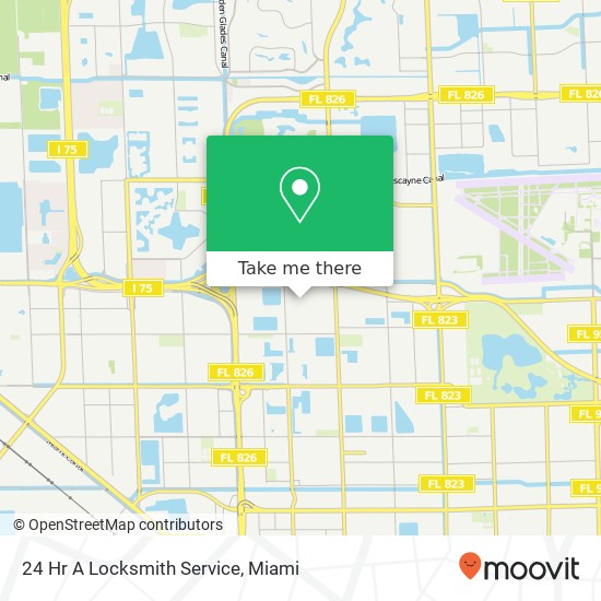 24 Hr A Locksmith Service map