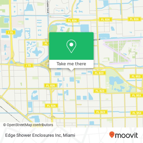 Edge Shower Enclosures Inc map