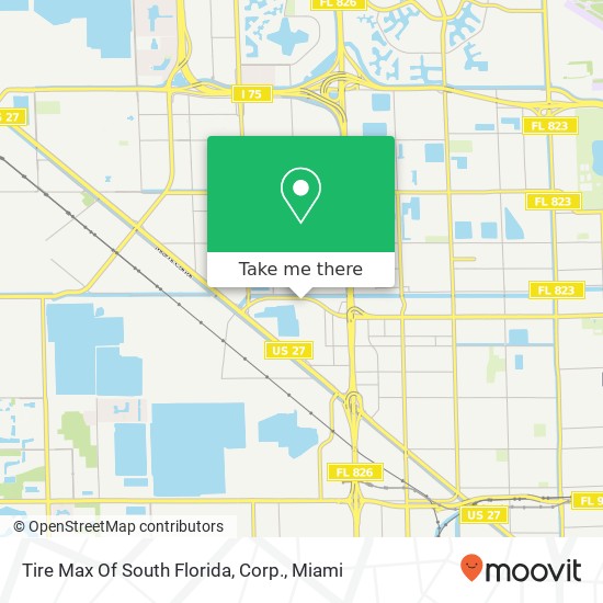 Tire Max Of South Florida, Corp. map