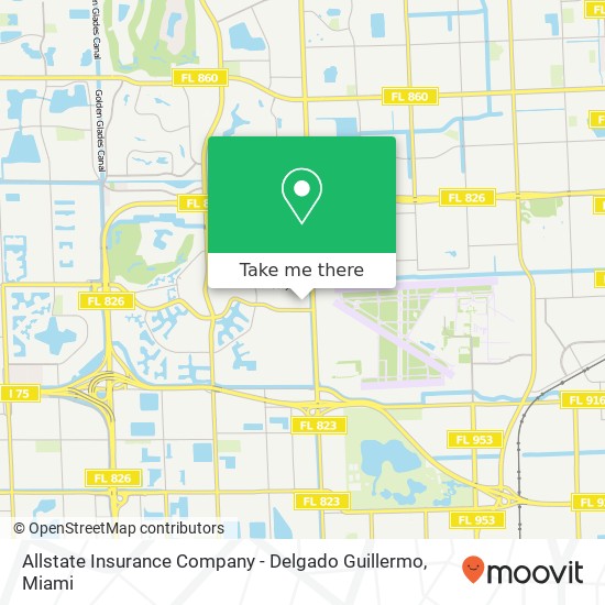 Allstate Insurance Company - Delgado Guillermo map