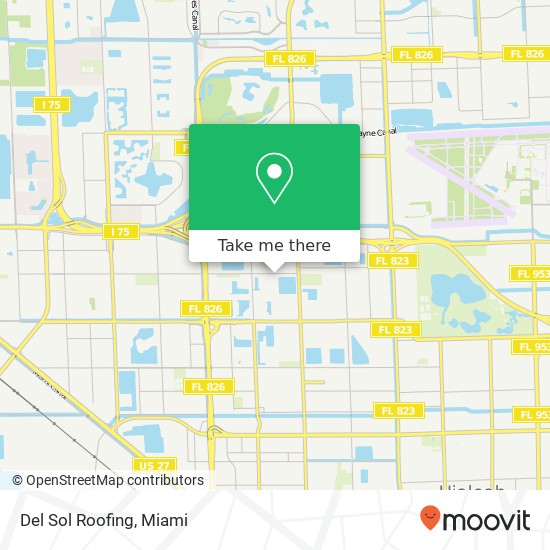 Del Sol Roofing map