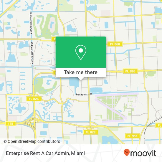 Mapa de Enterprise Rent A Car Admin