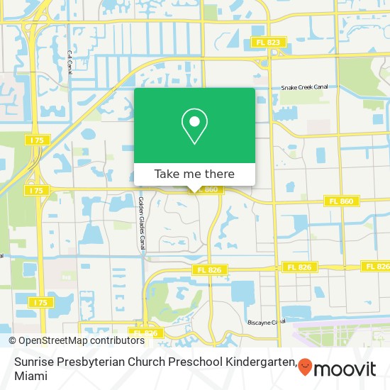 Sunrise Presbyterian Church Preschool Kindergarten map