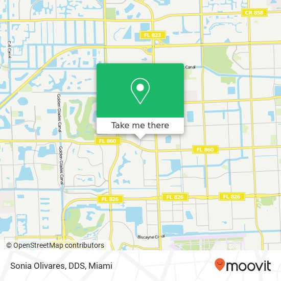 Sonia Olivares, DDS map