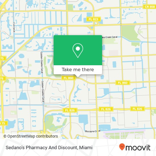 Sedano's Pharmacy And Discount map