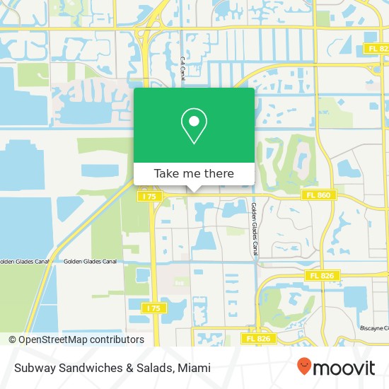 Subway Sandwiches & Salads map