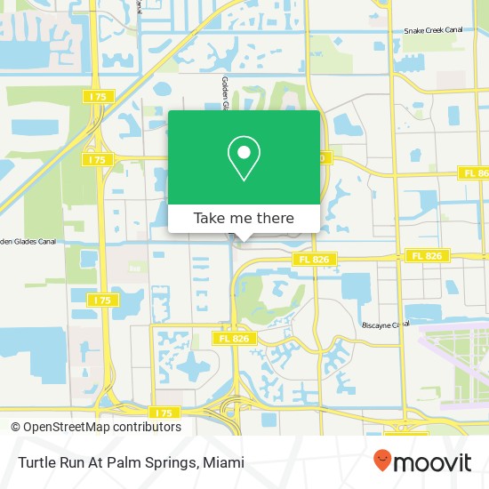 Turtle Run At Palm Springs map