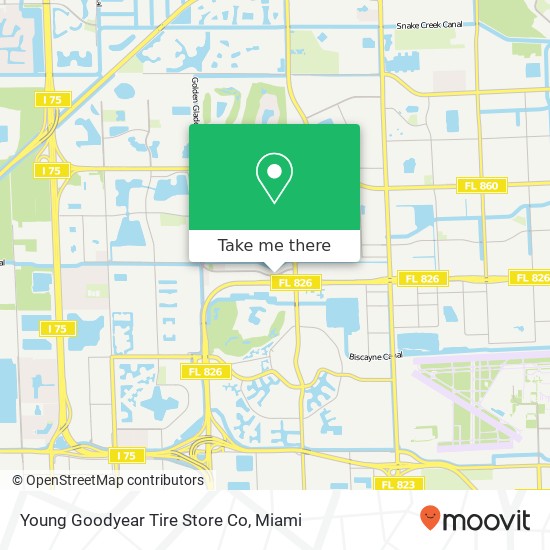 Mapa de Young Goodyear Tire Store Co