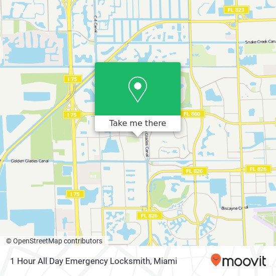 Mapa de 1 Hour All Day Emergency Locksmith