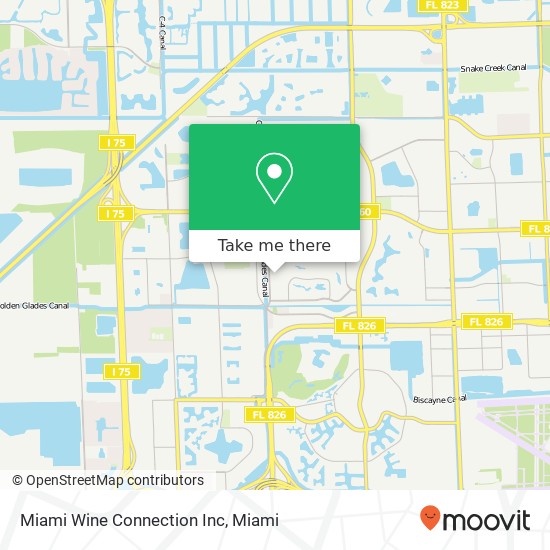 Miami Wine Connection Inc map