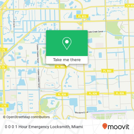 0 0 0 1 Hour Emergency Locksmith map