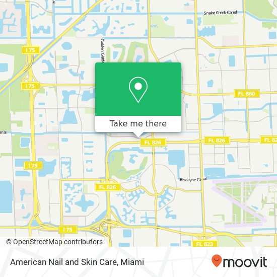 Mapa de American Nail and Skin Care