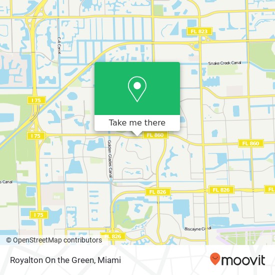 Royalton On the Green map