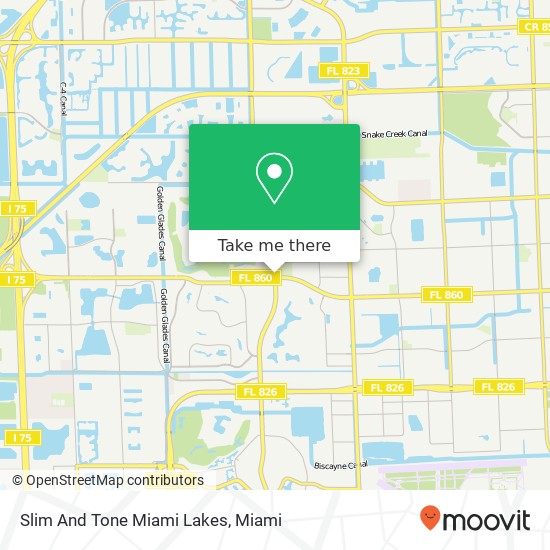 Mapa de Slim And Tone Miami Lakes