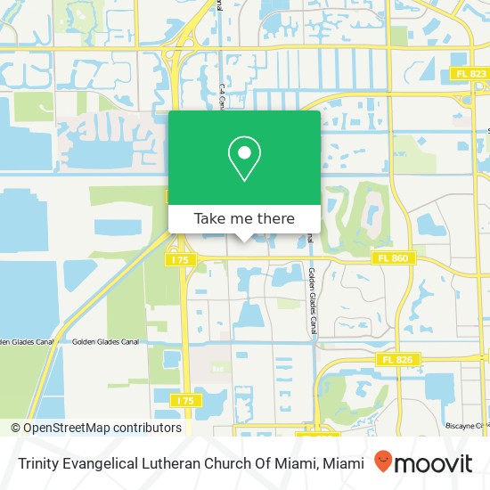 Mapa de Trinity Evangelical Lutheran Church Of Miami