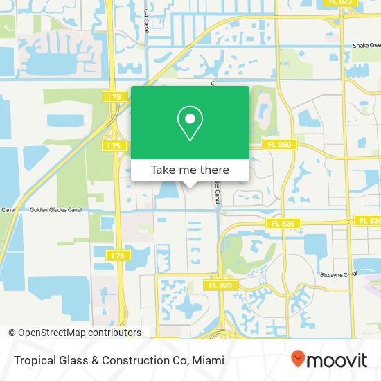 Tropical Glass & Construction Co map