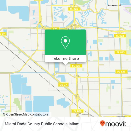 Mapa de Miami-Dade County Public Schools