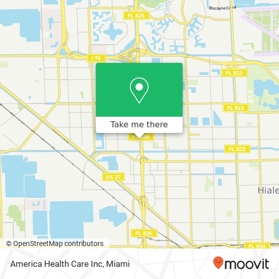 America Health Care Inc map