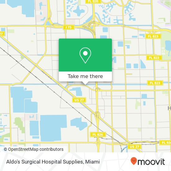 Mapa de Aldo's Surgical Hospital Supplies