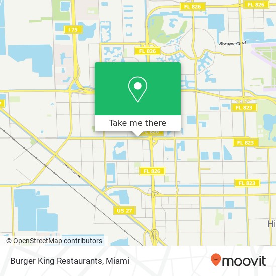 Burger King Restaurants map