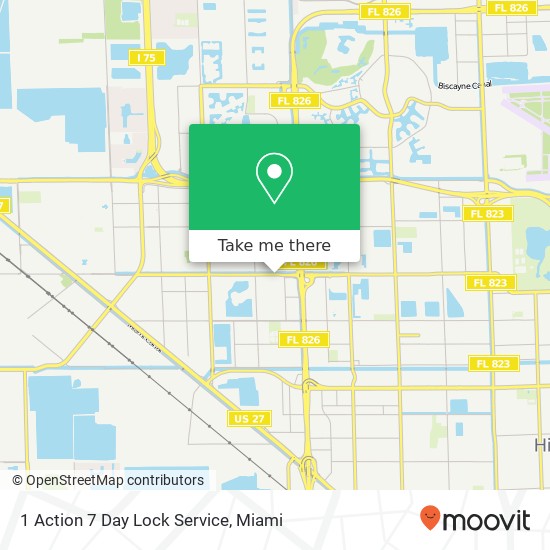 1 Action 7 Day Lock Service map