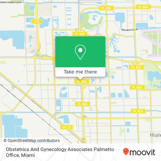 Mapa de Obstetrics And Gynecology Associates Palmetto Office