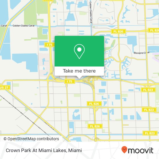 Crown Park At Miami Lakes map