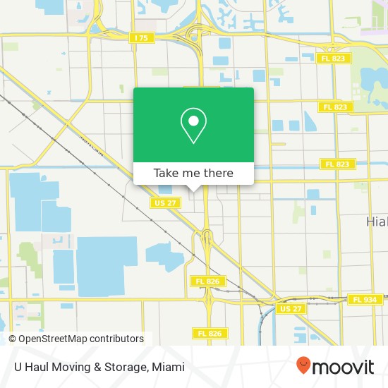 U Haul Moving & Storage map