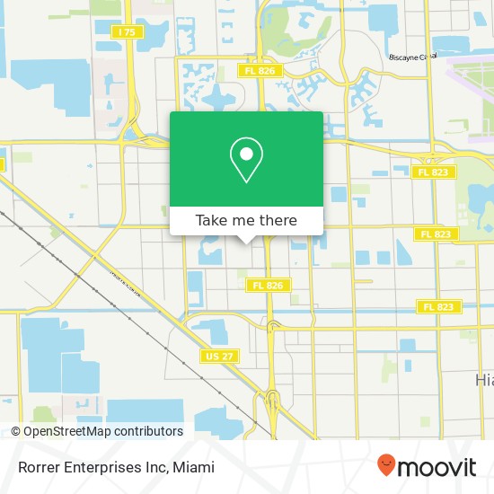 Rorrer Enterprises Inc map