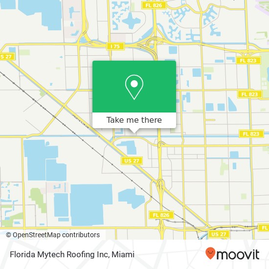 Mapa de Florida Mytech Roofing Inc