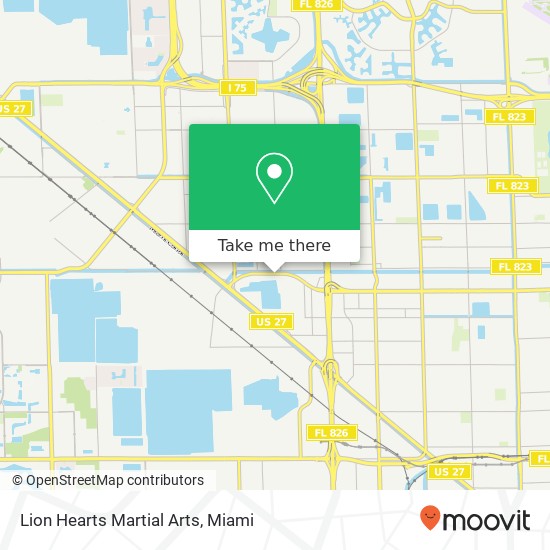 Lion Hearts Martial Arts map