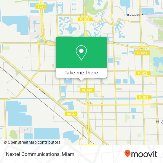 Nextel Communications map