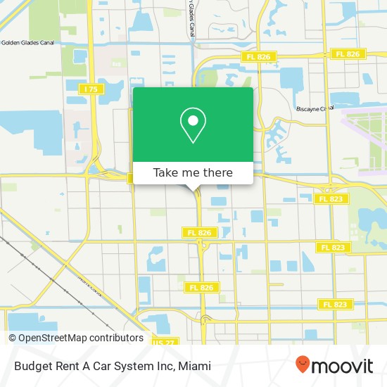 Mapa de Budget Rent A Car System Inc