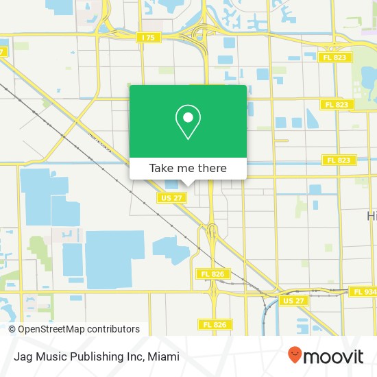 Jag Music Publishing Inc map