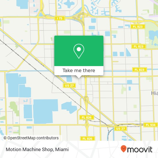 Mapa de Motion Machine Shop