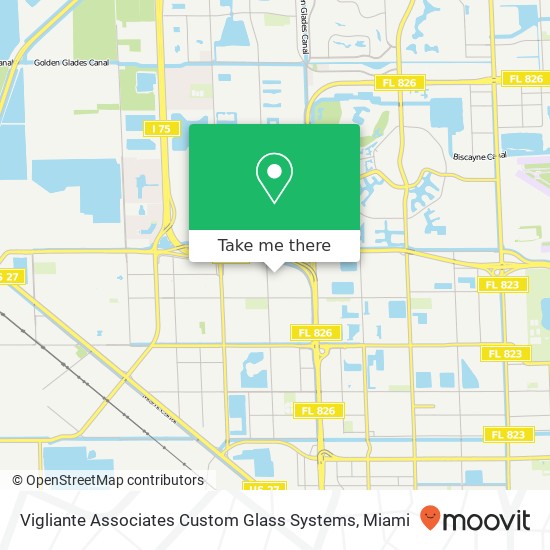 Mapa de Vigliante Associates Custom Glass Systems