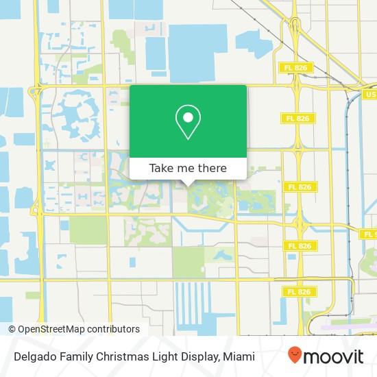 Delgado Family Christmas Light Display map