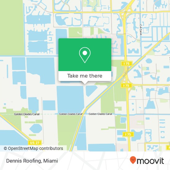 Mapa de Dennis Roofing