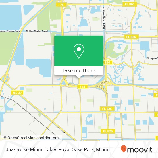Mapa de Jazzercise Miami Lakes Royal Oaks Park